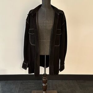 Abara Dark Brown Leather Suede Jacket
